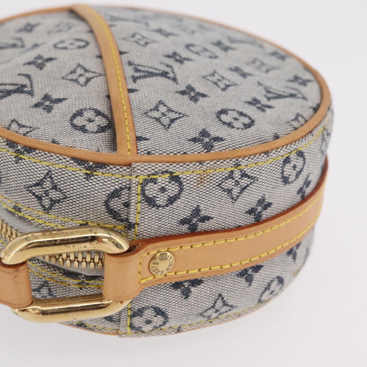 LOUIS VUITTON Monogram Mini Jeanne PM Shoulder Bag Blue M92001 LV Auth gh2364V - Jerrillo image 6