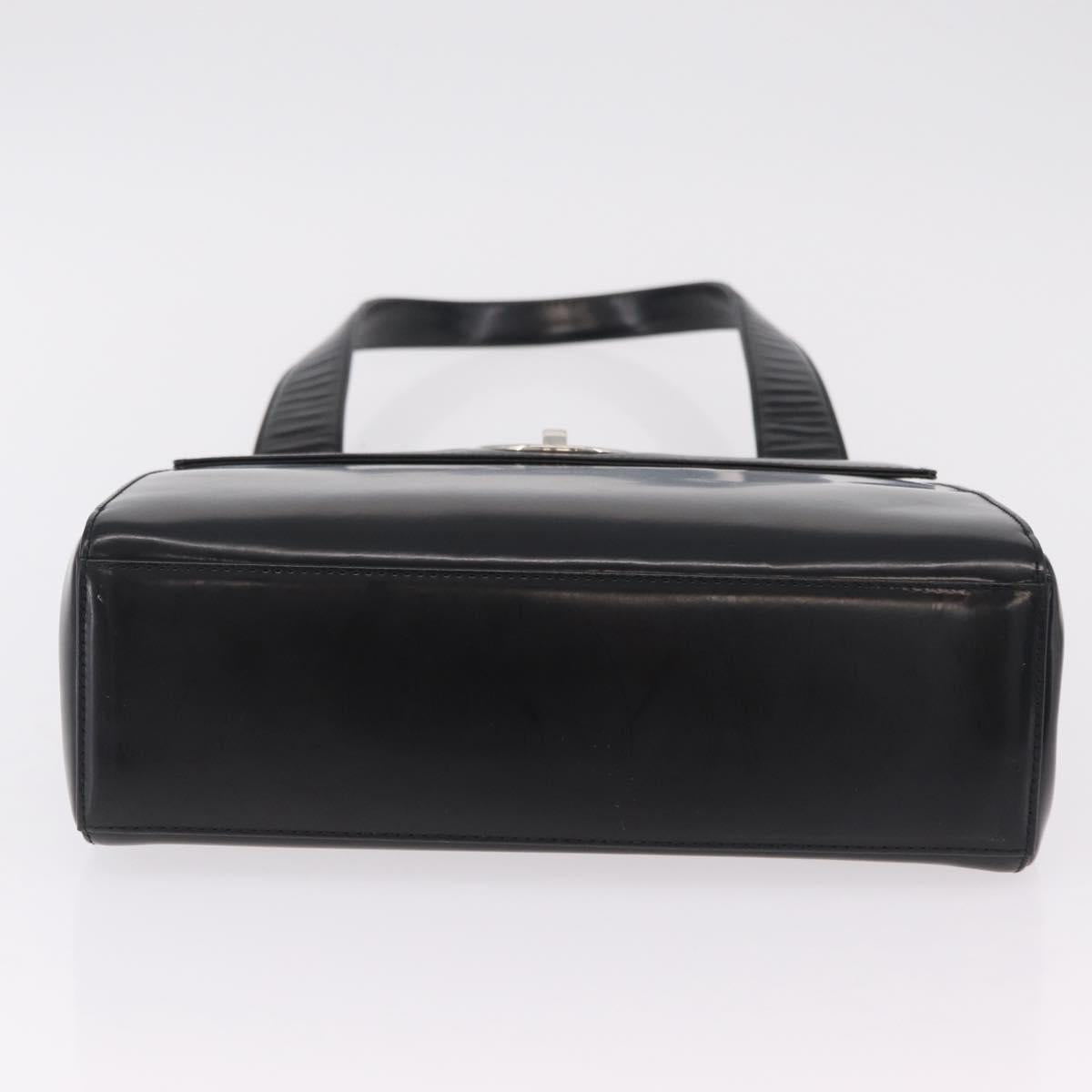 Christian Dior Shoulder Bag Patent Black Silver Auth gh2387 - Jerrillo image 10