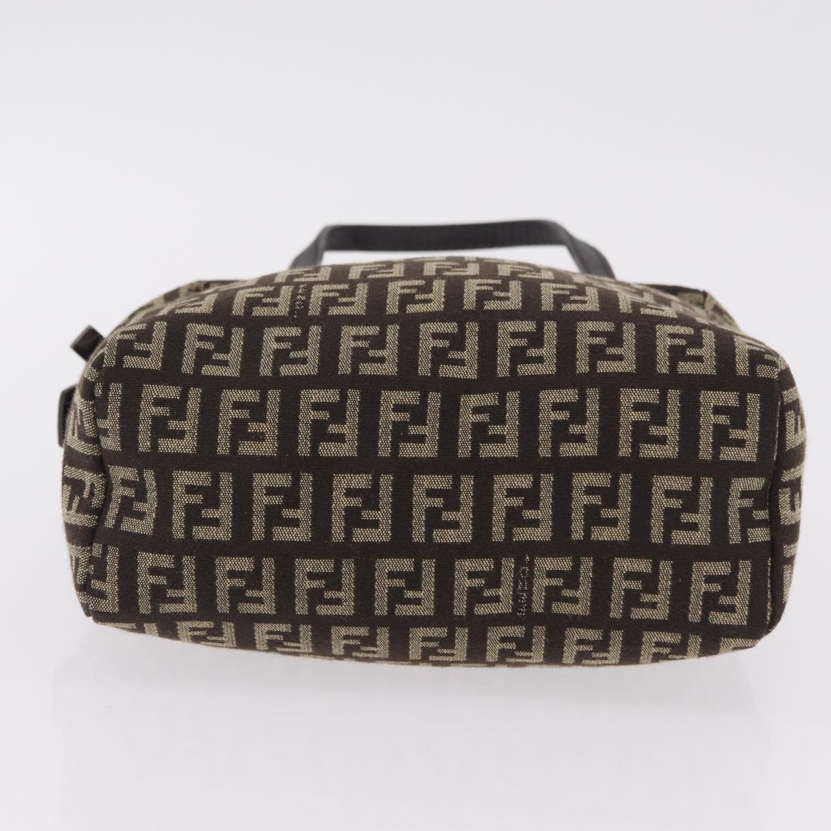 FENDI Zucchino Canvas Hand Bag Brown 8BN105 Auth ka6325 - Jerrillo image 5