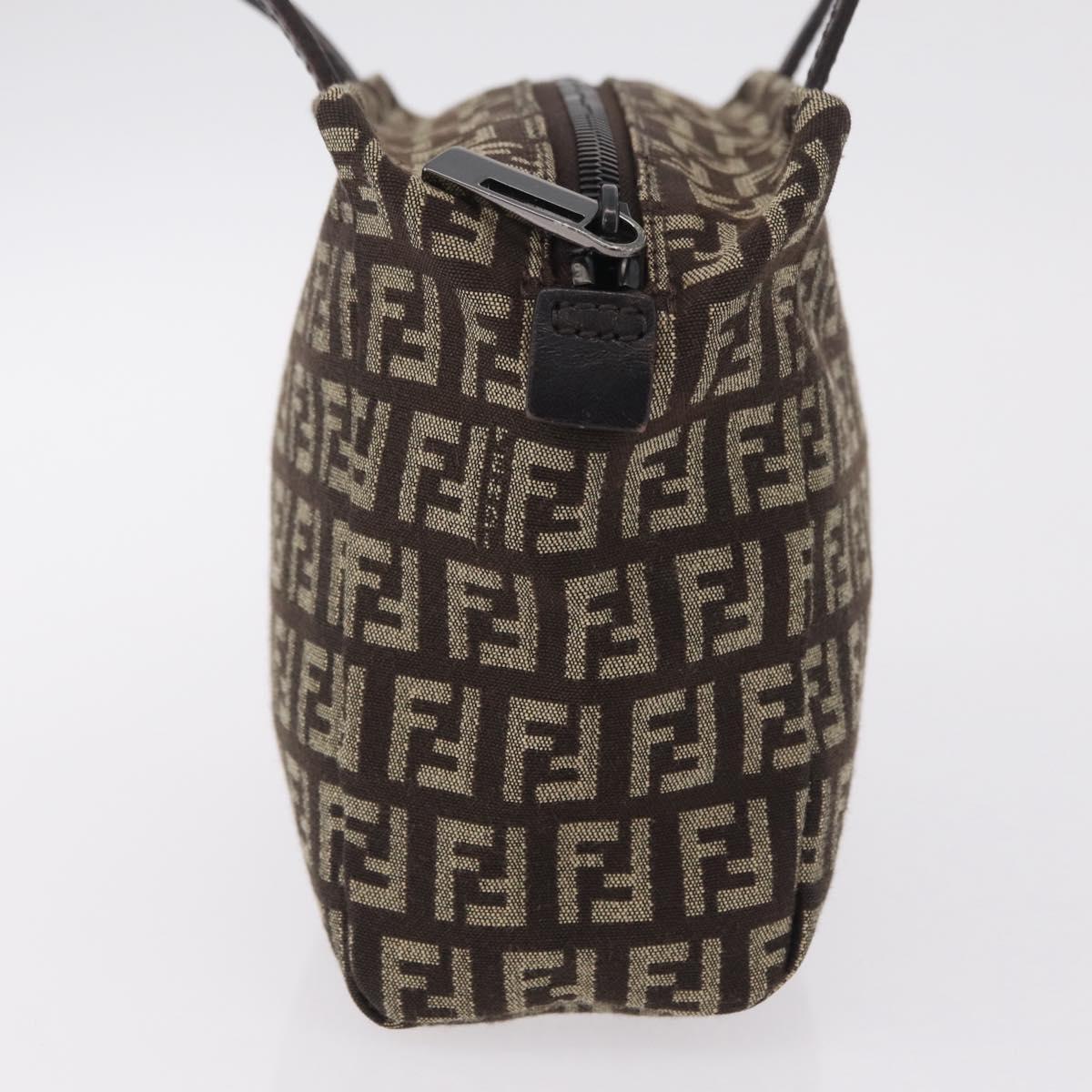 FENDI Zucchino Canvas Hand Bag Brown 8BN105 Auth ka6325 - Jerrillo image 4