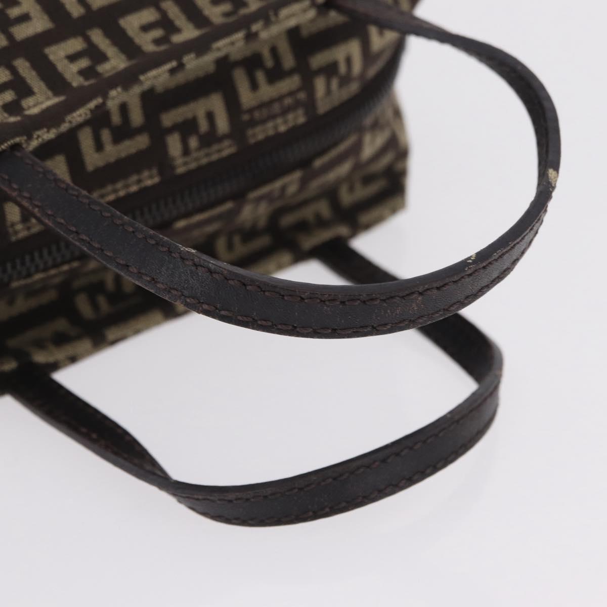 FENDI Zucchino Canvas Hand Bag Brown 8BN105 Auth ka6325 - Jerrillo image 7