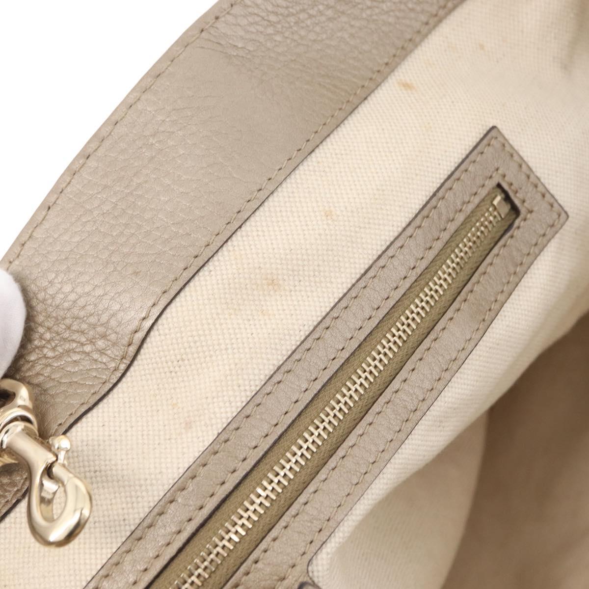 GUCCI Tote Bag Leather Gold 269945 Auth ka6435V - Jerrillo image 10