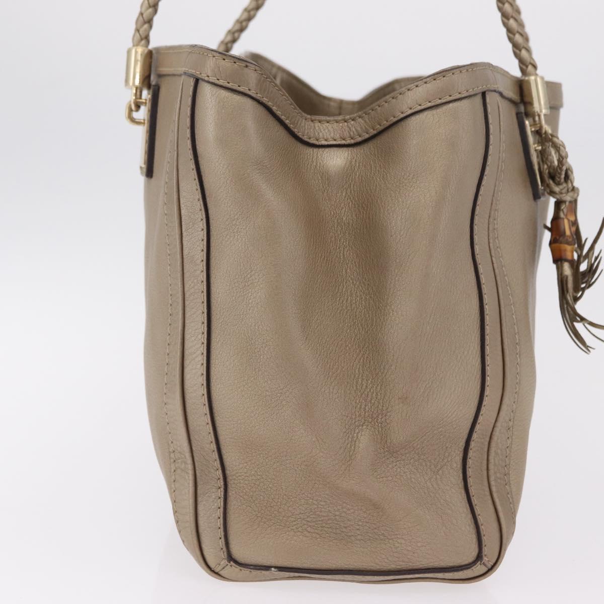 GUCCI Tote Bag Leather Gold 269945 Auth ka6435V - Jerrillo image 6