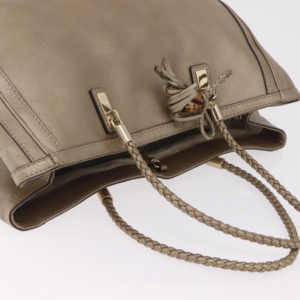 GUCCI Tote Bag Leather Gold 269945 Auth ka6435V - Jerrillo image 8