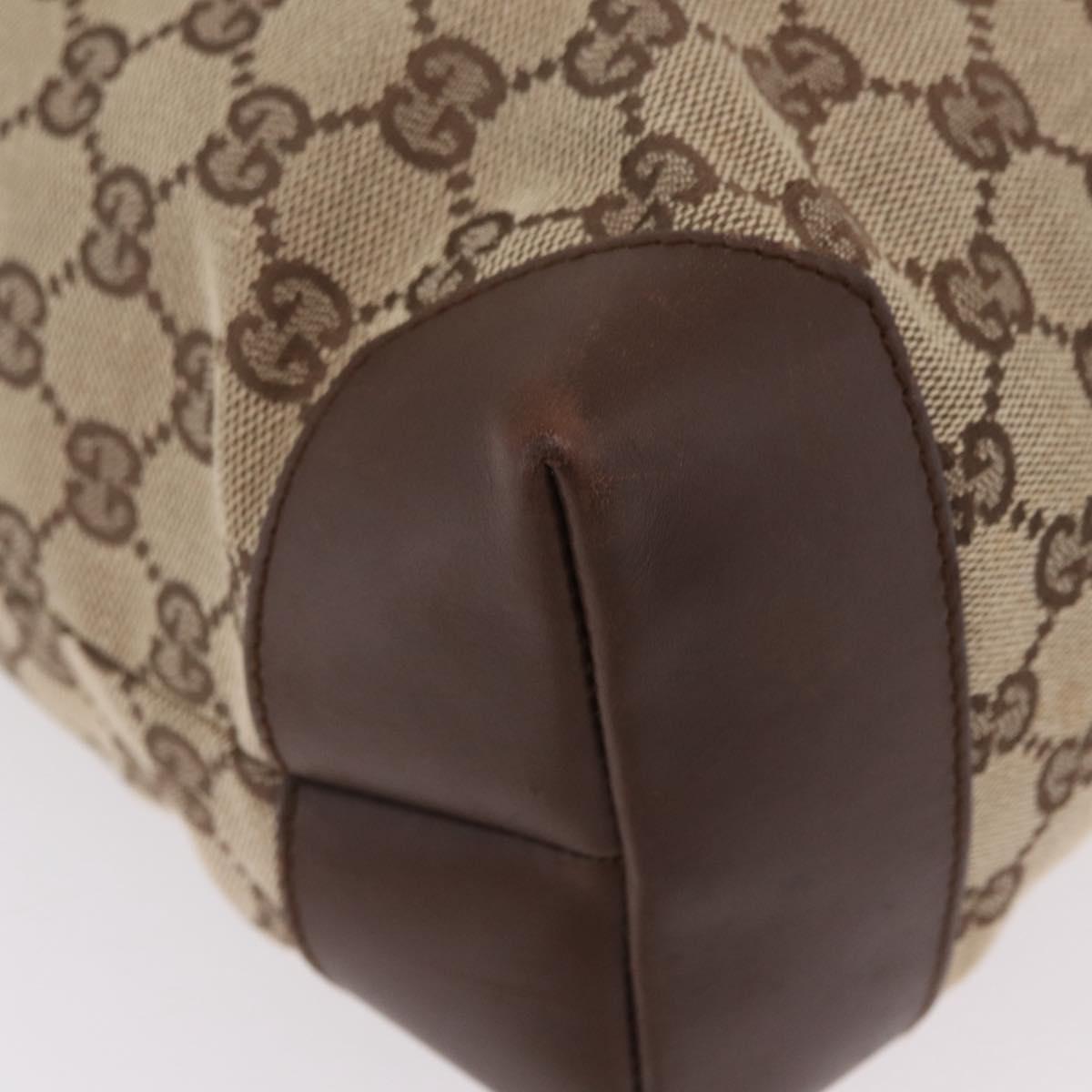 GUCCI GG Canvas Tote Bag Beige Silver 019 0401 Auth ka6572 - Jerrillo image 10
