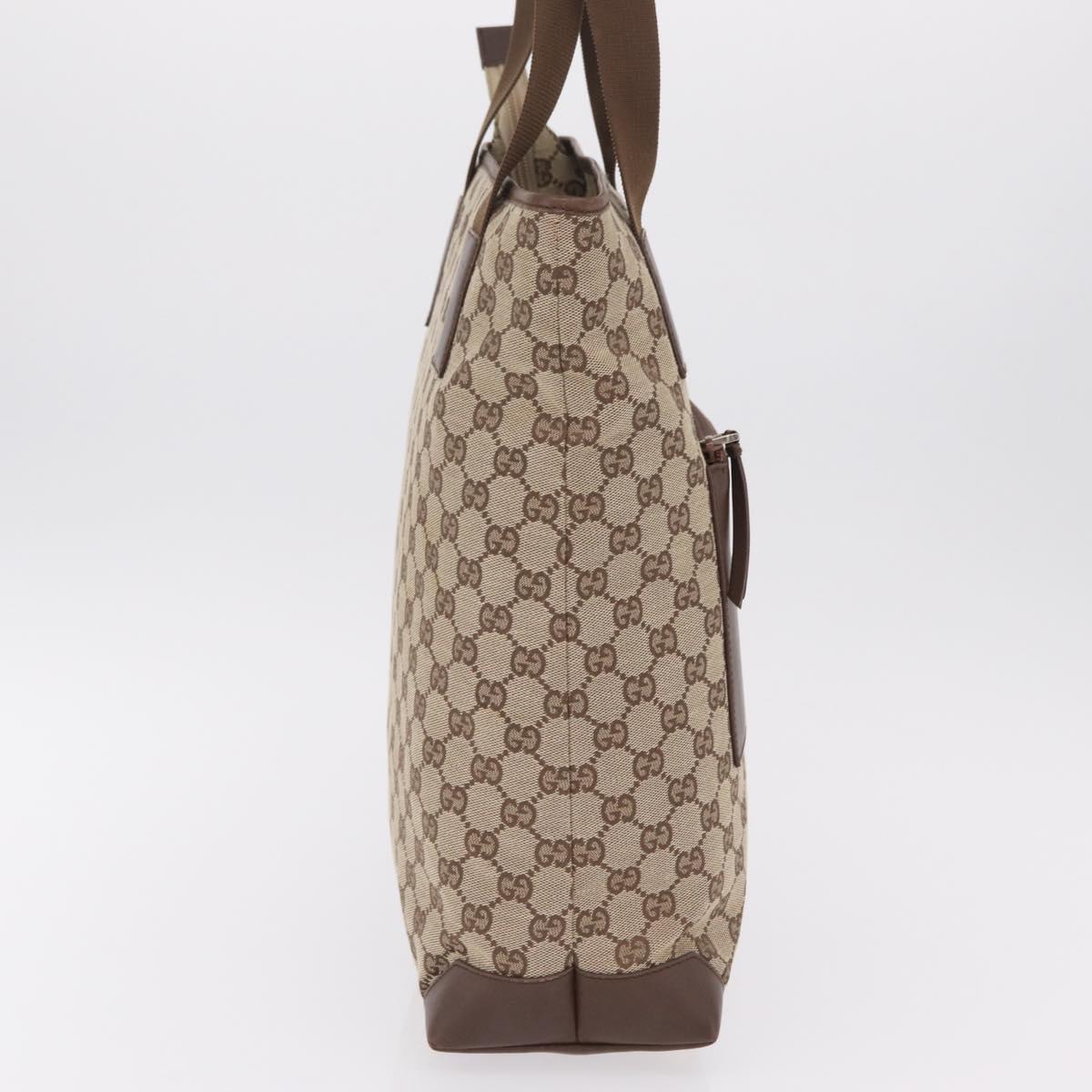 GUCCI GG Canvas Tote Bag Beige Silver 019 0401 Auth ka6572 - Jerrillo image 5