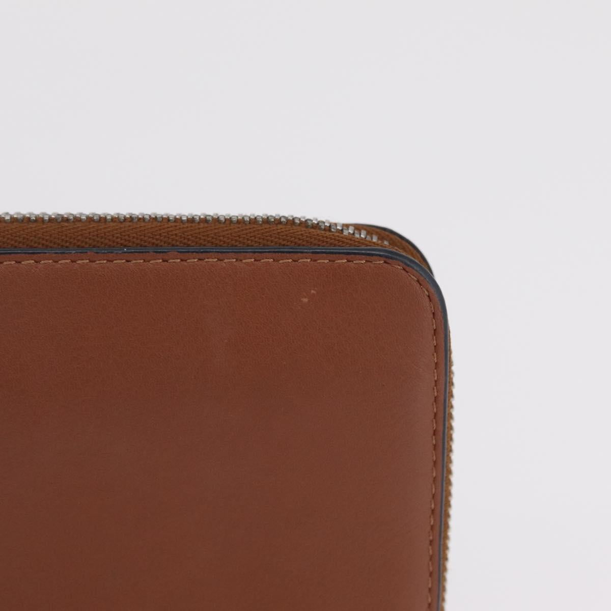 LOEWE Long Wallet Leather Brown Silver Auth LN116V - Jerrillo image 3