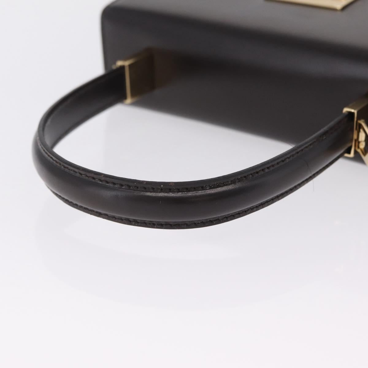 Salvatore Ferragamo Hand Bag Leather Brown Gold Tone Auth mr2958A - Jerrillo image 8