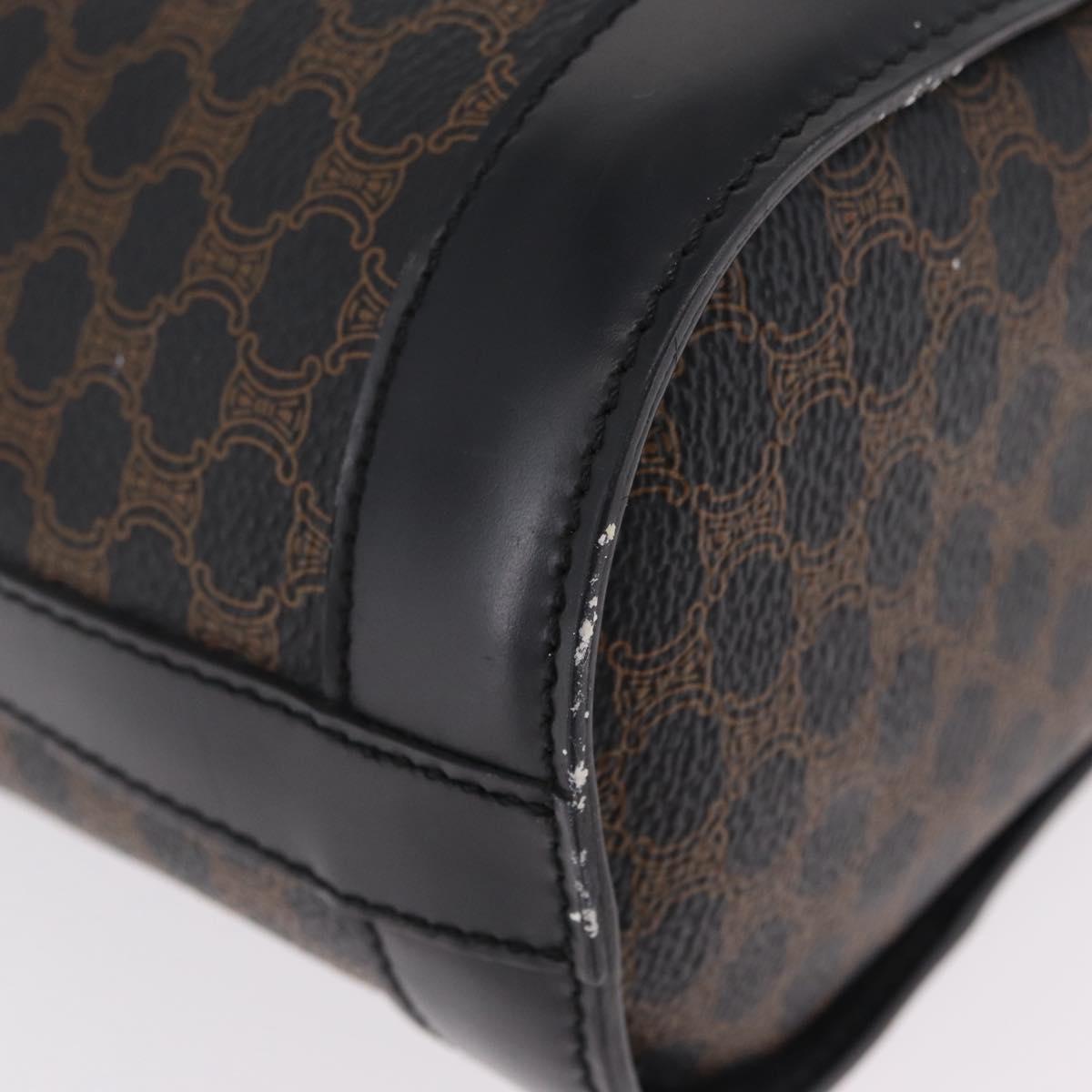 CELINE Macadam Canvas Tote Bag PVC Black Gold Tone Auth mr2983A - Jerrillo image 9