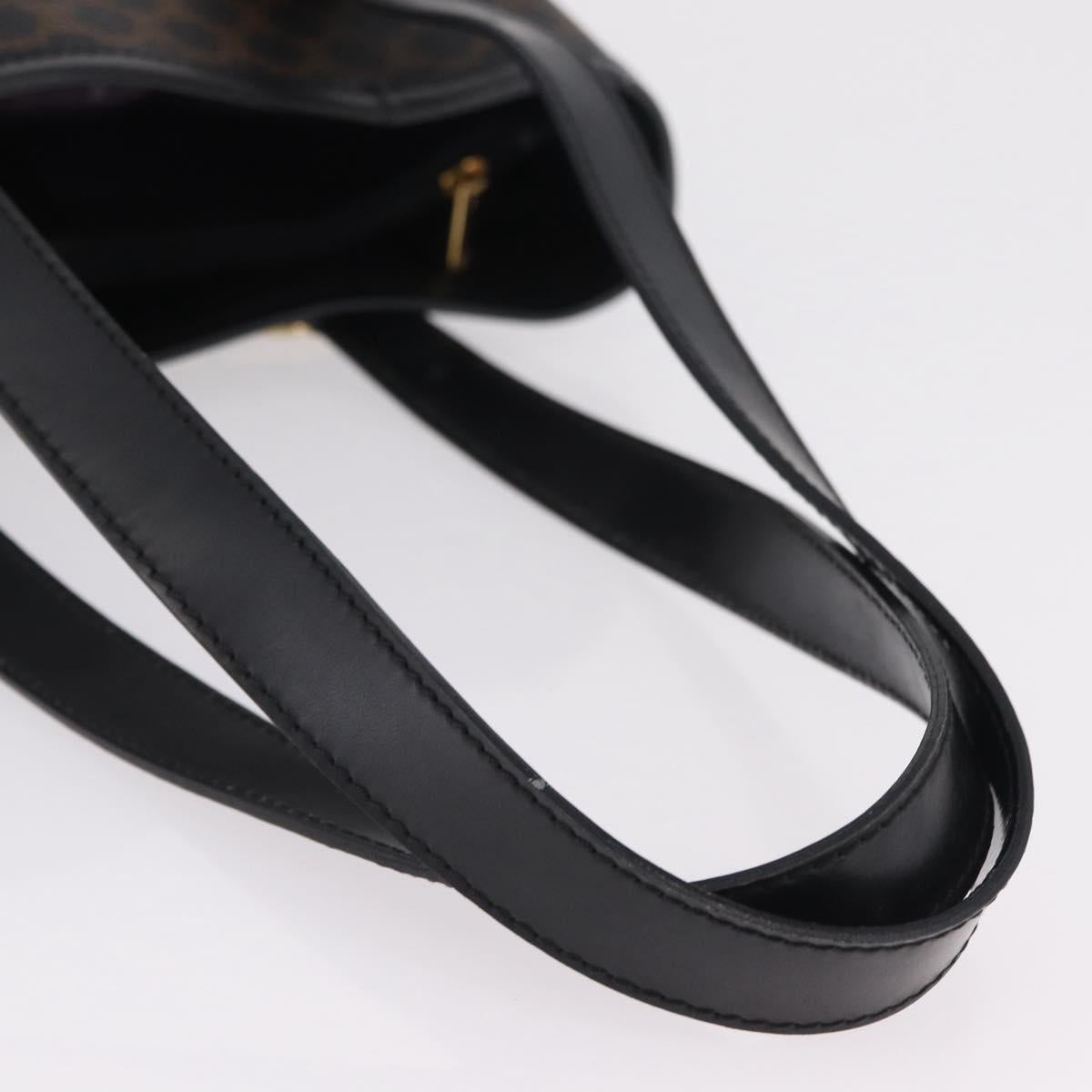 CELINE Macadam Canvas Tote Bag PVC Black Gold Tone Auth mr2983A - Jerrillo image 7